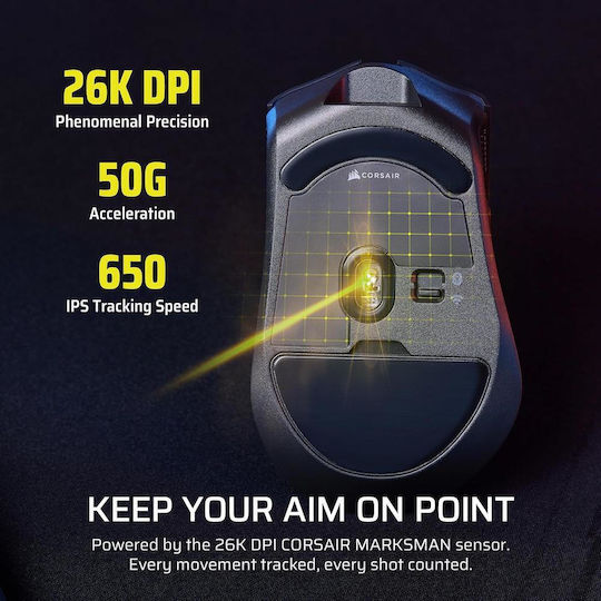 Corsair Harpoon V2 Kabellose Gaming Maus 26000 DPI Schwarz