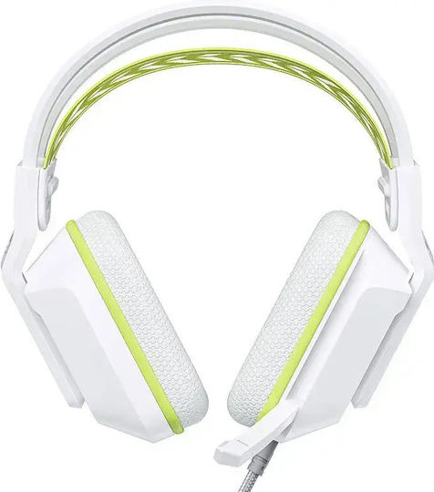Onikuma X13 Over Ear Gaming Headset with 3.5mm / USB Connection White