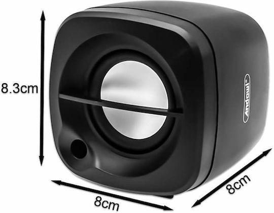 Andowl Qyx333 2.0 Speakers 4W Black
