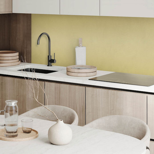 Panou de Perete din Vinil Decorațiune Interioară Modernă 100x50 Cm Galben