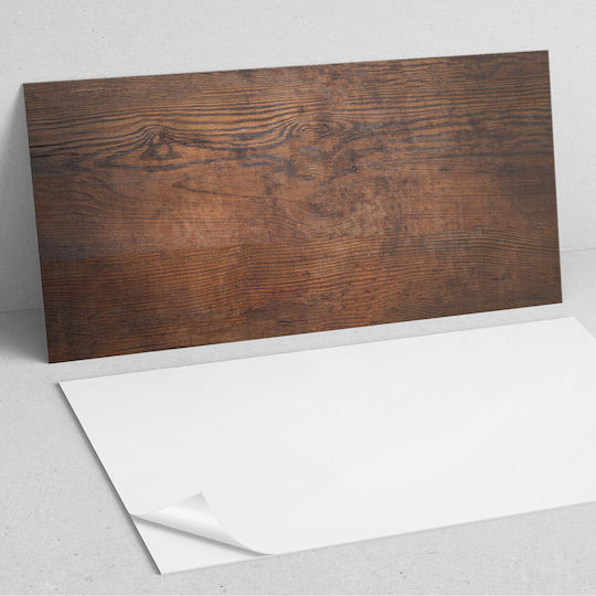 Panou Decorativ Autocolant Din Vinil 100x50 Cm Textură De Lemn Natural
