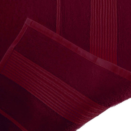 Darymex Darymex Badetuch Gesicht 50x90cm Burgundisch Gewicht 500gr/m²