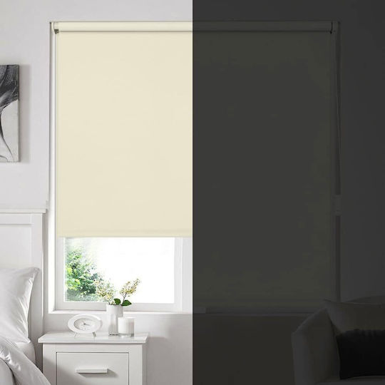 Eurohome Ρόλερ Σκίασης Ολικής Συσκότισης Μπεζ Π45xΥ160εκ.