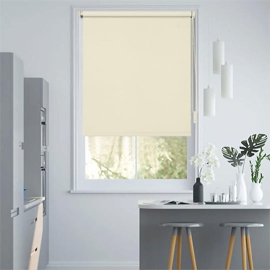Eurohome Ρόλερ Σκίασης Ολικής Συσκότισης Μπεζ Π45xΥ160εκ.