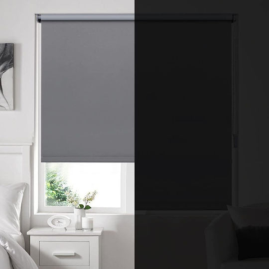 Eurohome Rolete Geam De Stingere Totală Gri P40xÎ130cm