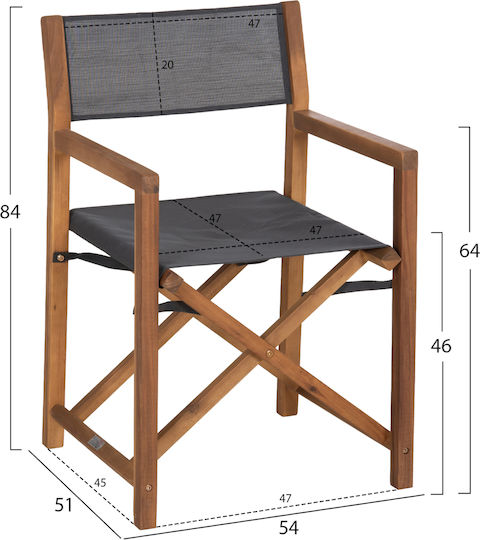 Outdoor Dining Set Textilene 5 Pieces HomeMarkt