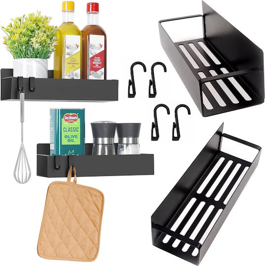Wandmontage Regale Inox 27x8.5x7.1cm Schwarz Wandmontage Regale Inox 27x8.5x7.1cm Schwarz