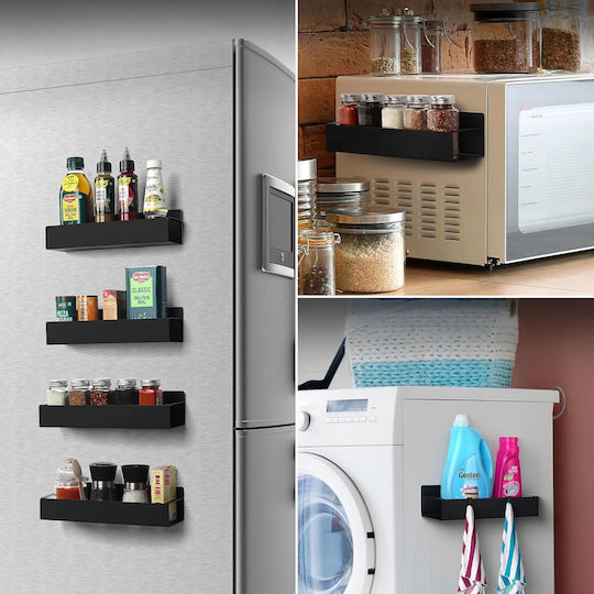 Wandmontage Inox Regal 27x8.5x7.1cm Schwarz