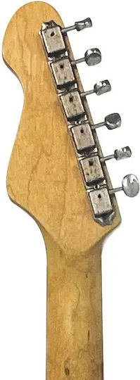 Vintage V6pu0019 Proshop Einzigartige Elektrische Gitarre Abgenutzt Kanariengelb