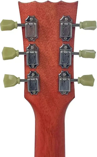 Vintage V100pu0011 Proshop Einzigartige Elektrische Gitarre Leicht Abgenutzt Magenta