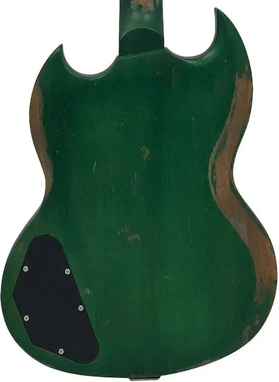 Vintage Vs6pu0005 Proshop Einzigartige Heavy Abgenutzte Racing-Grün Elektrische Gitarre