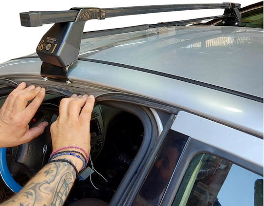 Hermes Car Roof Bars Set with Roof Rack Legs and Lock for Ford Focus 5D 1998-2004 Two Pieces