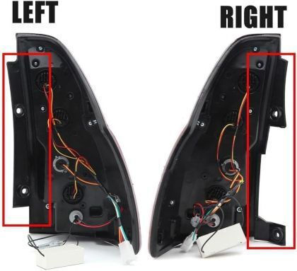 Rücklichter Led Toyota Land Cruiser J120 2003-2009 Voll Led J150 Look Rote Fimede Blinker Satz 2 Stück Oem