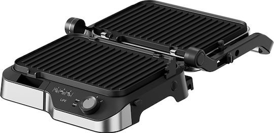Life Sirloin Sandwich Maker with Non-Stick Removable Plates for 2 Toasts 2180W Black