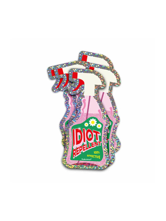 Αυτοκόλλητo Βινυλίου Idiot Repellent Spray 10 X 4,8 Cm