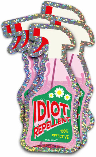 Wandsticker & Wandgemälde Vinyl Idiot Repellent Spray 10 x 4,8 cm