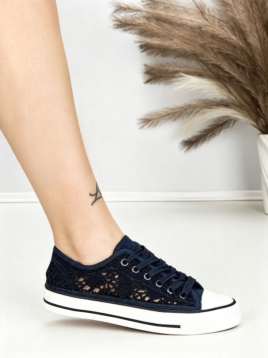 Adidași Flatforms Pentru Femei Albastru Navy