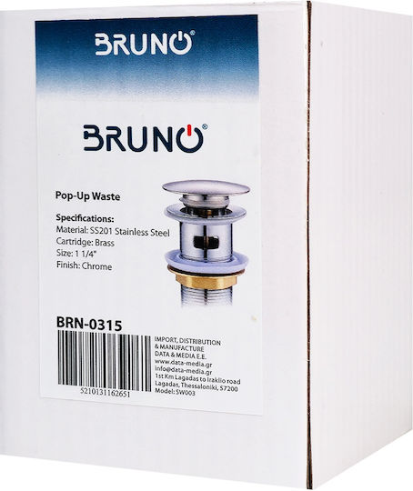 Bruno Pop Up Rostfreier Stahl Ventil Spülbecken Bronze
