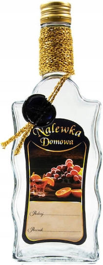 Декорирана бутилка с вълнообразен мотив 500ml Premium Home Liqueur