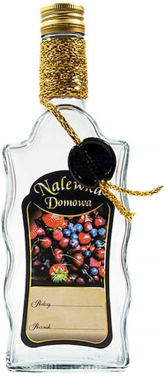 Decorated Bottle Wavy Pattern 500ml Premium Home Liqueur
