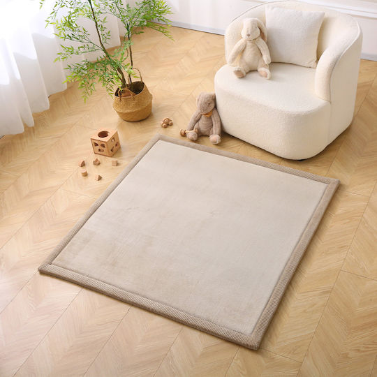 Hakuna Matte Covor Handmade Pentru Copii Bej 127x127cm Grosime 25mm