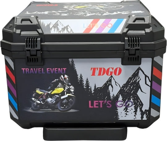 Gmax Motorrad-Topcase 57lt Schwarze