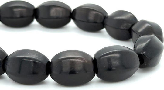 Kompologadiko Worry Beads with 21 Beads Made of Black Horn
