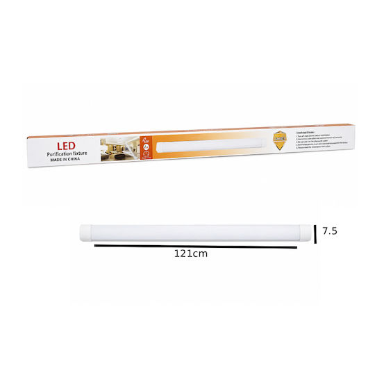 LED Γραμμικό Φωτιστικό Οροφής 100W Ψυχρό Λευκό 121εκ.