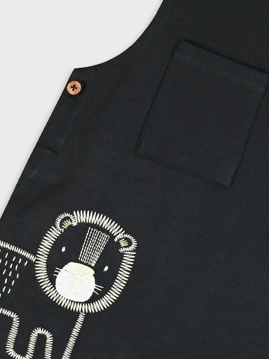 Kids Set With Summer Dungarees 2 Pieces Anthracite