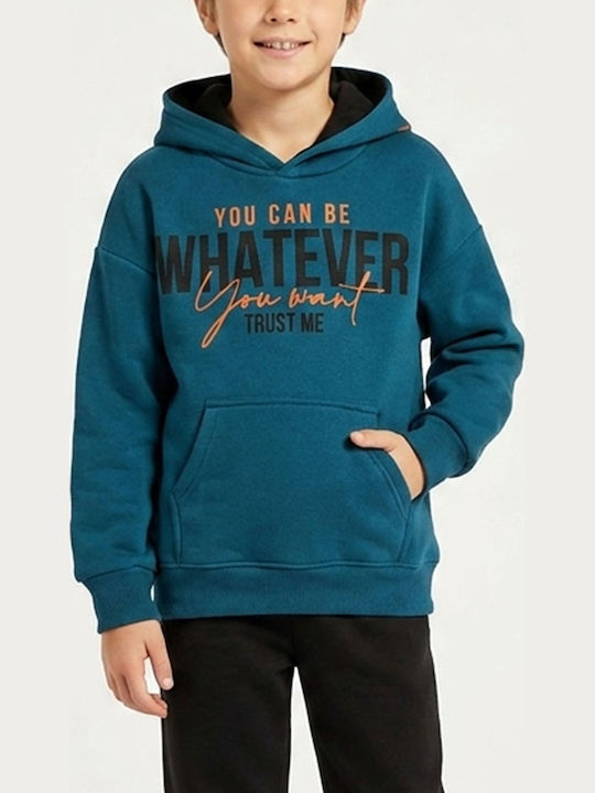 Kinder Sweatpants Set Petrol Blau