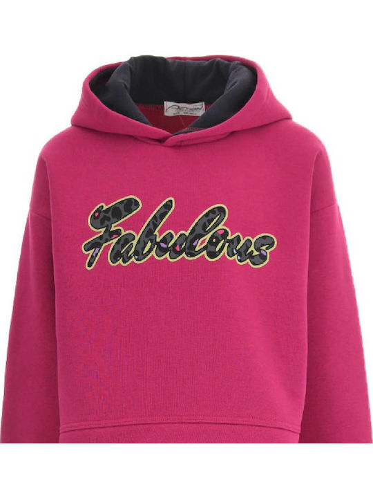 Kids Sweatpants Set With Top Fuchsia