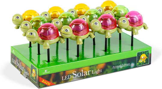Solarleuchte Schildkrötenlampe Dekorative Gartenbeleuchtung Pfahl Weißes Licht