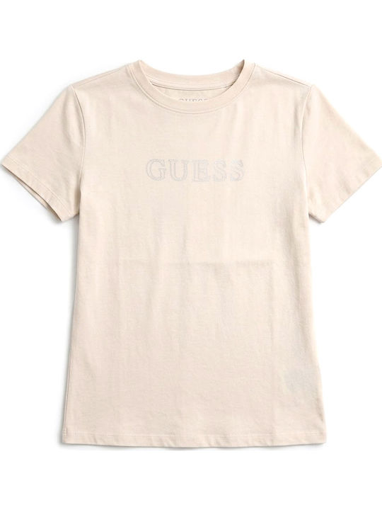 Γυναικείο T-shirt Ασημι- Μπεζ