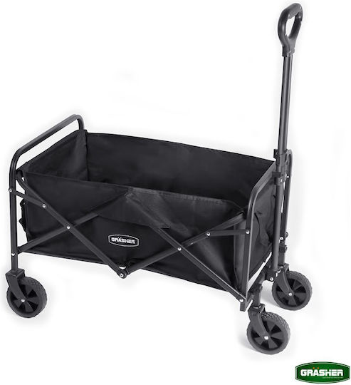Zusammenklappbarer Gartenkarren Metallischer Vier-Rad 80lt