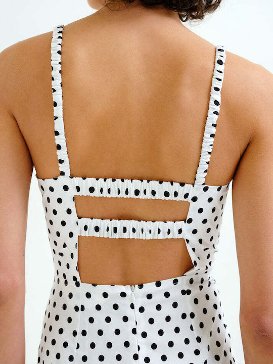 Sommer Midi Kimonokleid Weiß