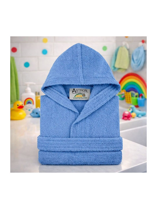 Astron Italy Kinderbademantel Navy Navy Blau Mit Kapuze