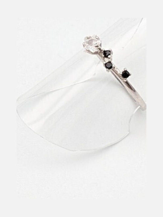 Grekas Damenring mit Zirkon aus Silber