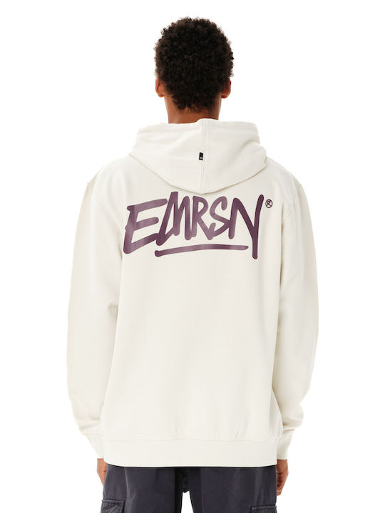 Herren Sweatshirt mit Kapuze Clay Weiß