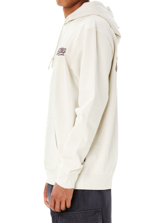 Herren Sweatshirt mit Kapuze Clay Weiß