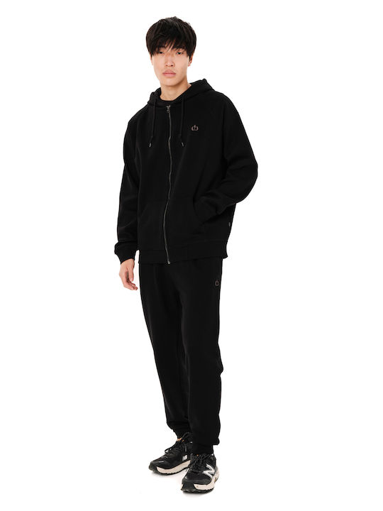 Sweatshirt mit Kapuze Schwarz