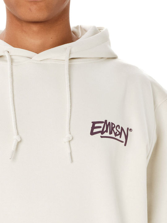 Herren Sweatshirt mit Kapuze Clay Weiß