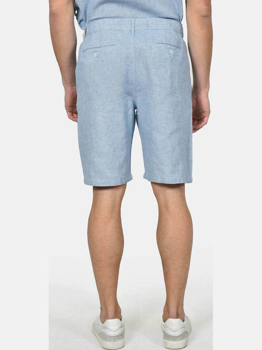 Pantaloni Scurți Bărbați Chino Albastru Deschis
