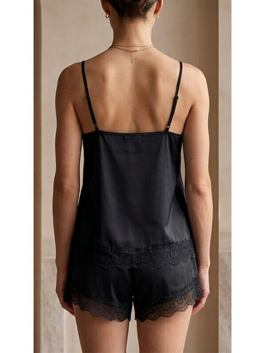 Jumelles Babydoll Negru De Vară