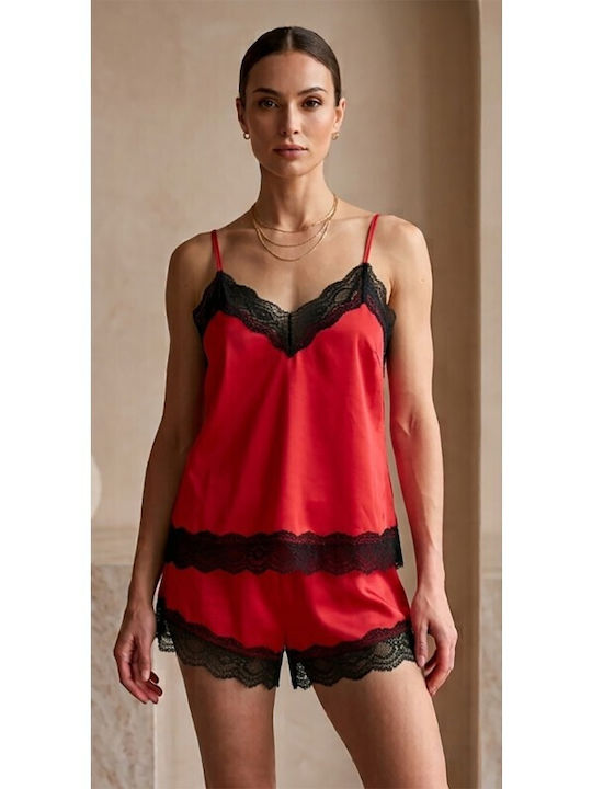Jumelles Καλοκαιρινό Babydoll Κοκκινο