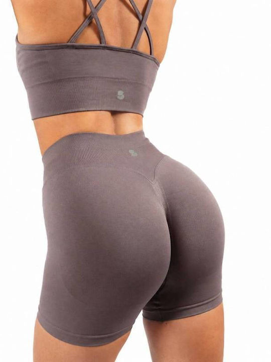 Training Women's High Waist Push Up Leggings Brown