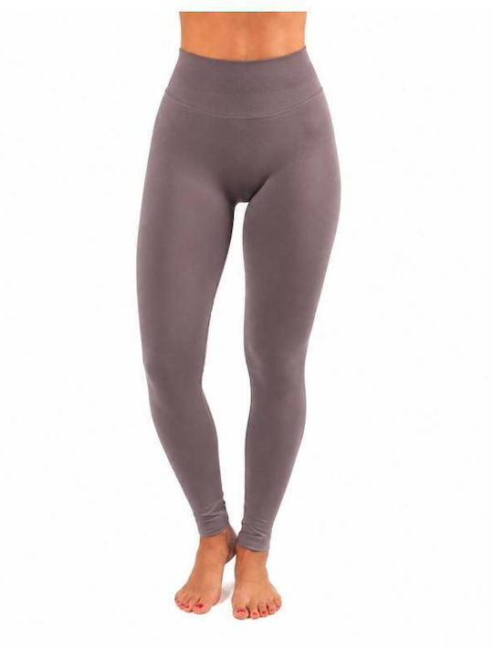 Training Women's Leggings High Waist & Push Up Brown Mauve