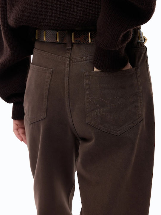 Women's Jeans Pants Brown