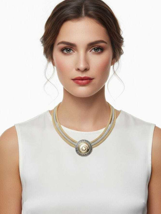 Liva Fashion Geometrische Halskette