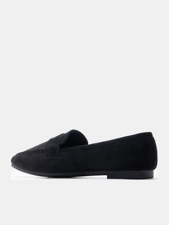Mocasini Dama Loafers În Culoare Neagră