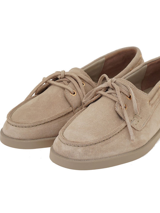 Damen Mokassins aus Leder in Beigem Farbton X155A5131585-Beige